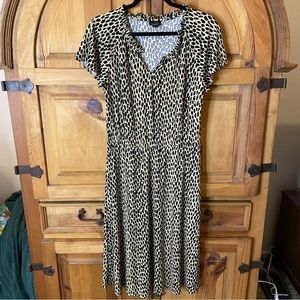 NWOT - Talbots - Size M - Animal Print Fit and Flare Dress